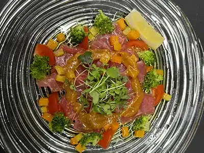 Tuna Carpaccio Miso sauce