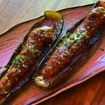 Green Chili Miso Eggplant