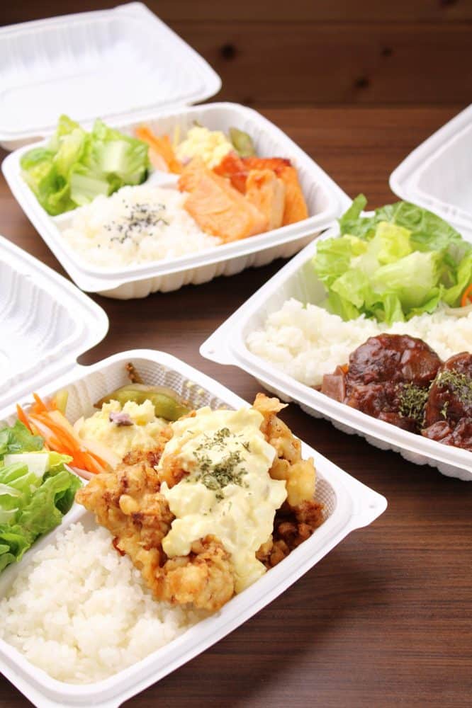 Three bento boxes
