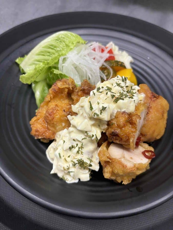 Chicken Nanban dinner plate